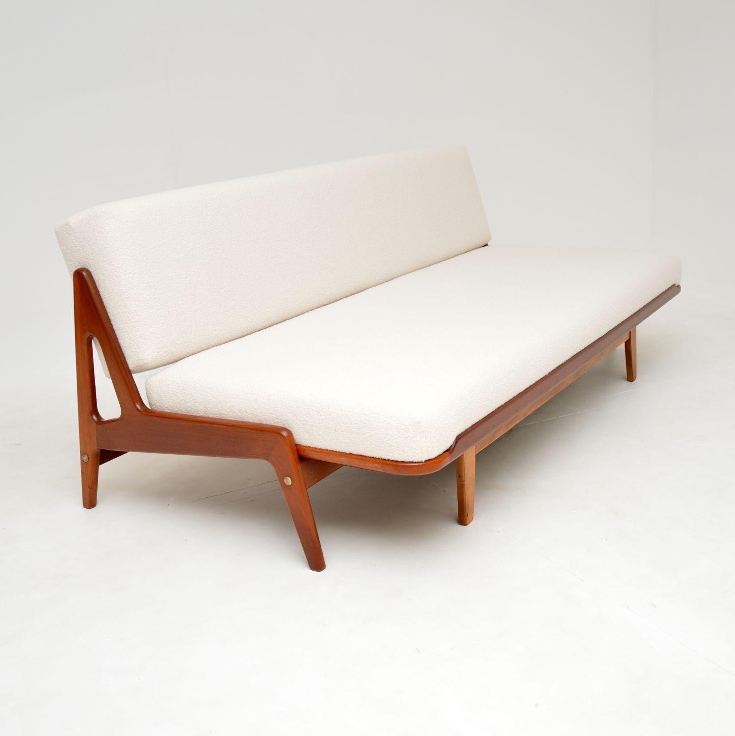 Mid-Century Modern 1960's Danish Vintage Teak Sofa Bed by Arne Wahl Iversen
