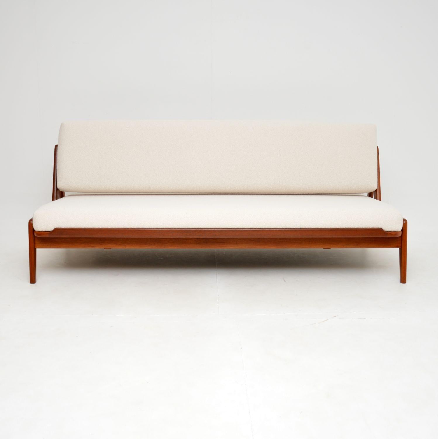 20th Century 1960's Danish Vintage Teak Sofa Bed by Arne Wahl Iversen