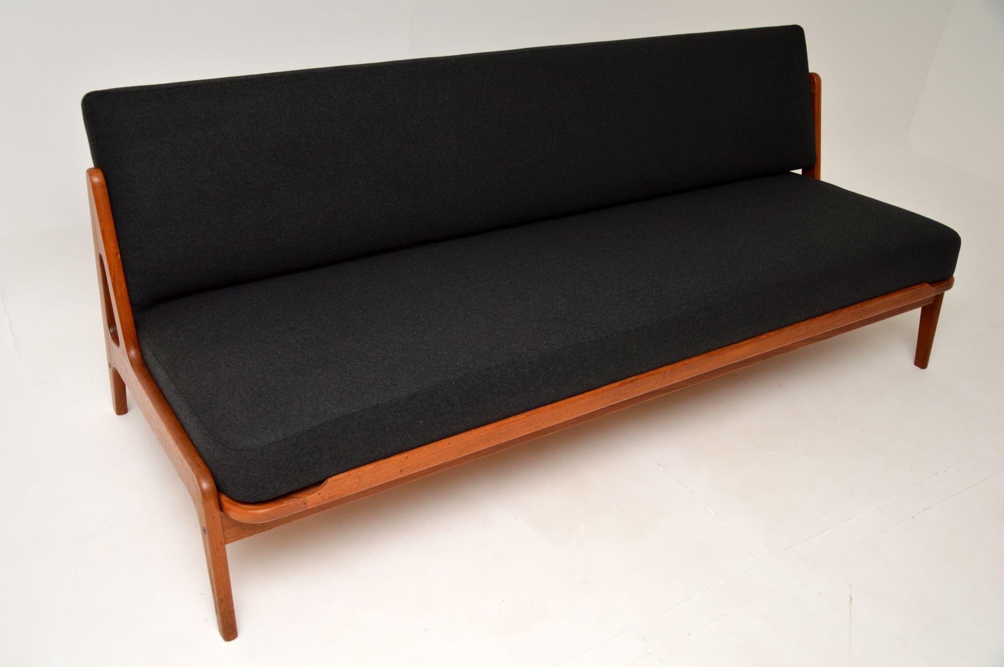 1960's Danish Vintage Teak Sofa Bed by Arne Wahl Iversen In Good Condition In London, GB