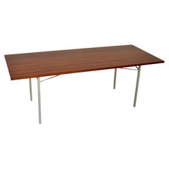 1960's Danish Used Wood & Steel Dining Table