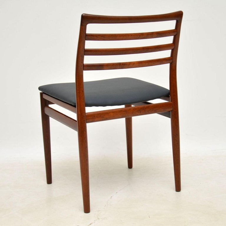 1960s Danish Wood Dining Table and 6 Chairs by Erling ...