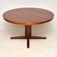 1960s Danish Wood Extending Dining Table