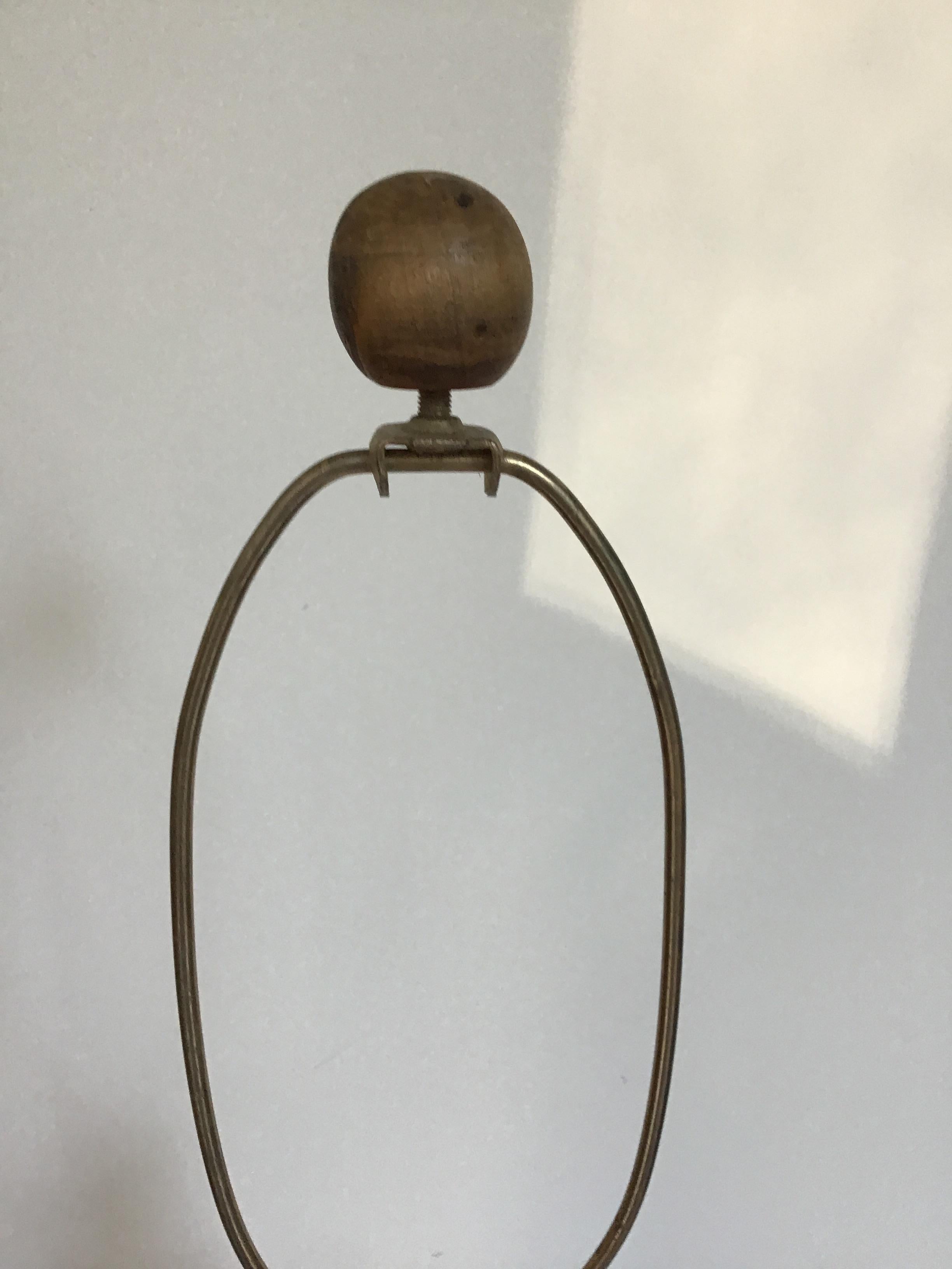 1960s Danish Wood Lamp In Good Condition In Tarrytown, NY