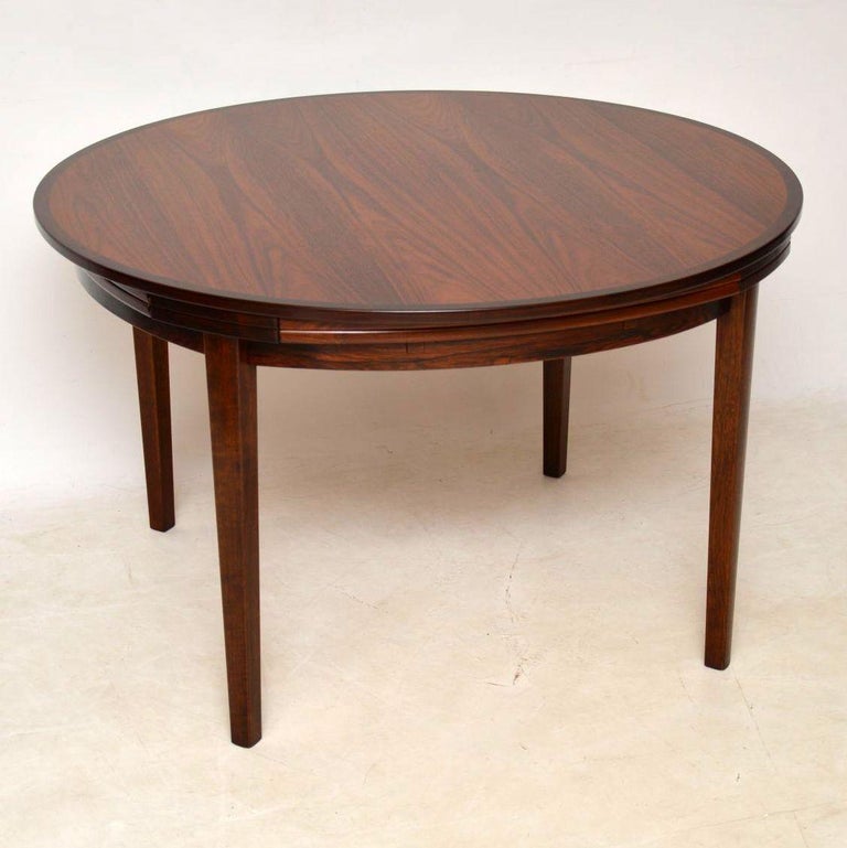 1960s Danish Wood Lotus FlipFlap Dining Table by Dyrlund at 1stDibs