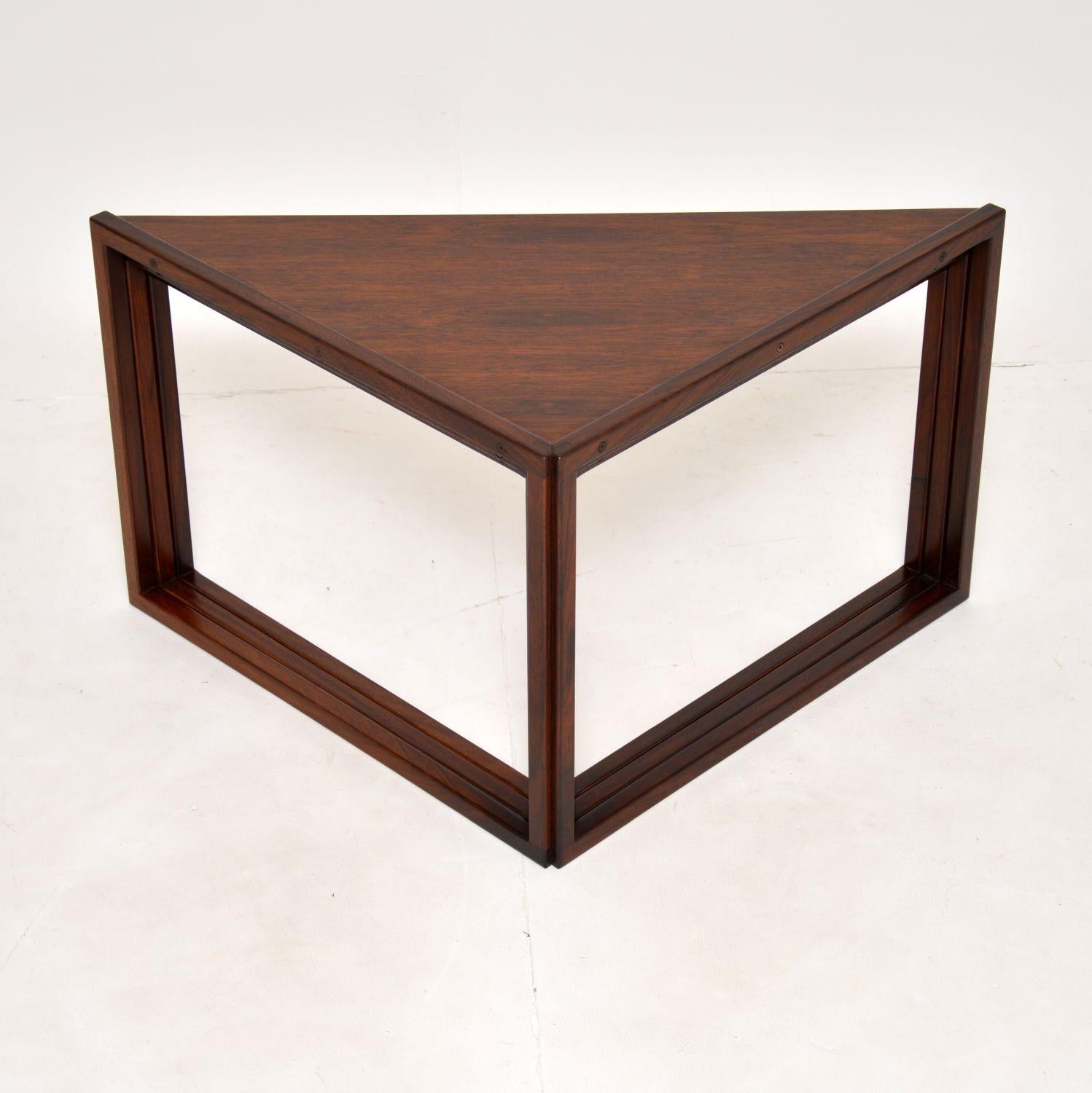 1960's Danish Wood Nest of Tables by Kai Kristiansen 7