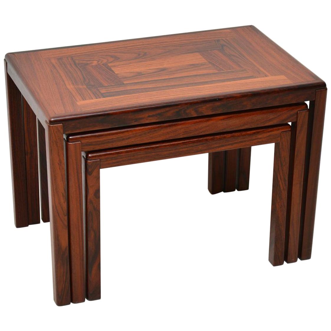 1960s Danish Wood Nest of Tables