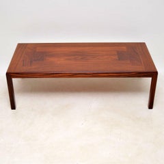 1960s Danish Wood Vintage Coffee Table by Vejle Stole