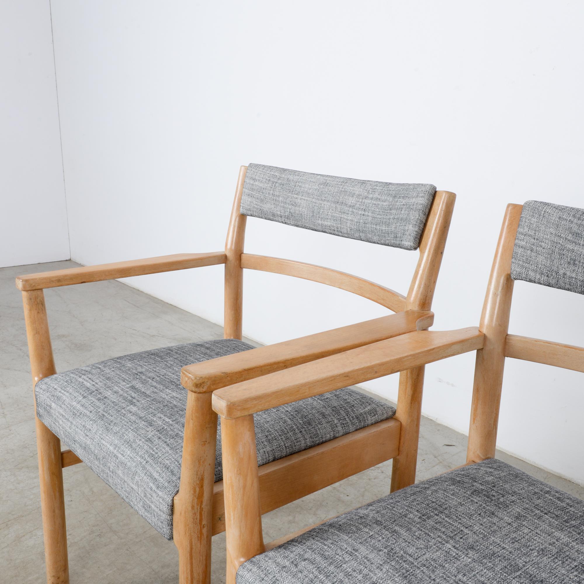 1960s Danish Wooden Armchairs, a Pair 2