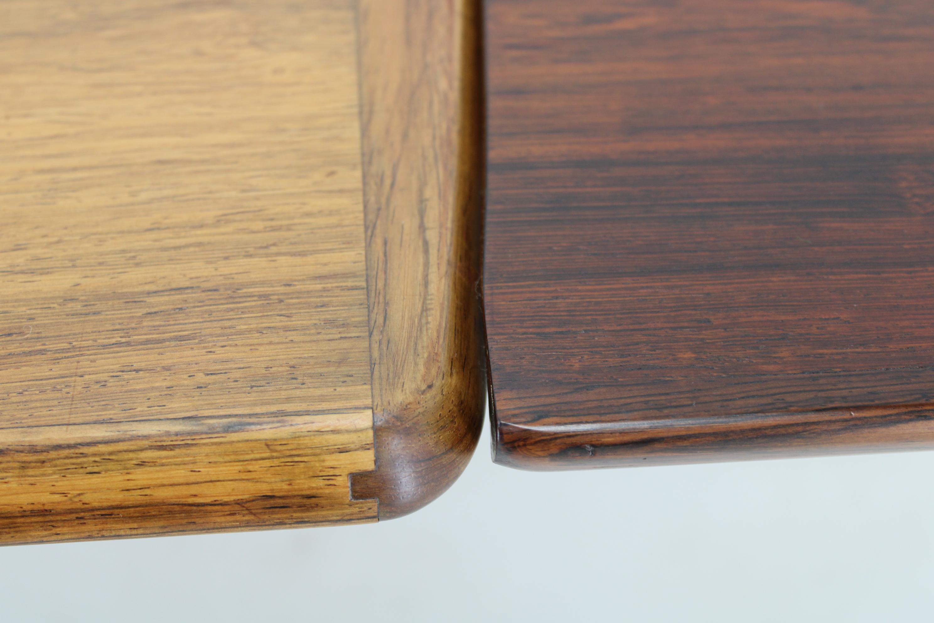 Table de salle à manger danoise à rallonge des années 1960 en vente 4