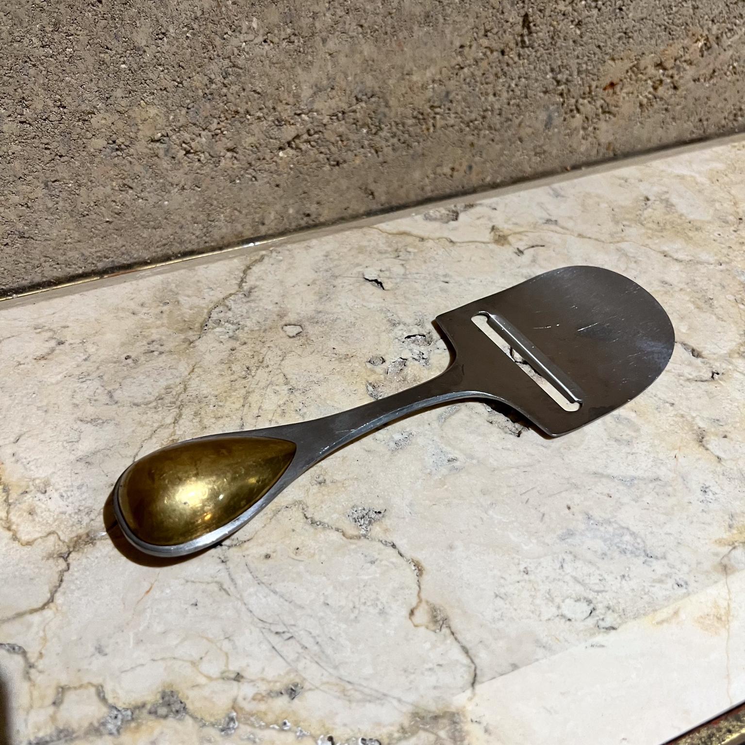 1960s Dansk Brass Stainless Cheese Slicer Japan For Sale 1