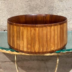 1960s Dansk Designs Teak Bamboo Salad Bowl Jens Quistgaard