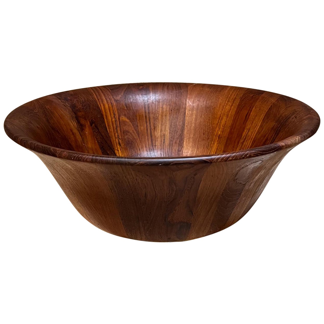 1960s Dansk International Modern Teak Serving Bowl Thailand