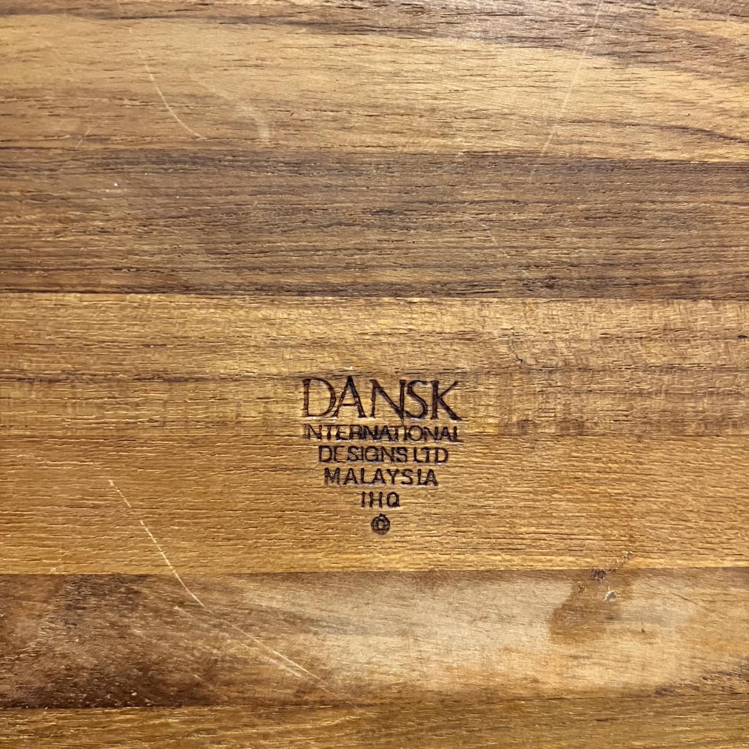 1960s Dansk International Partitioned Teak Snack Tray Malaysia For Sale 1