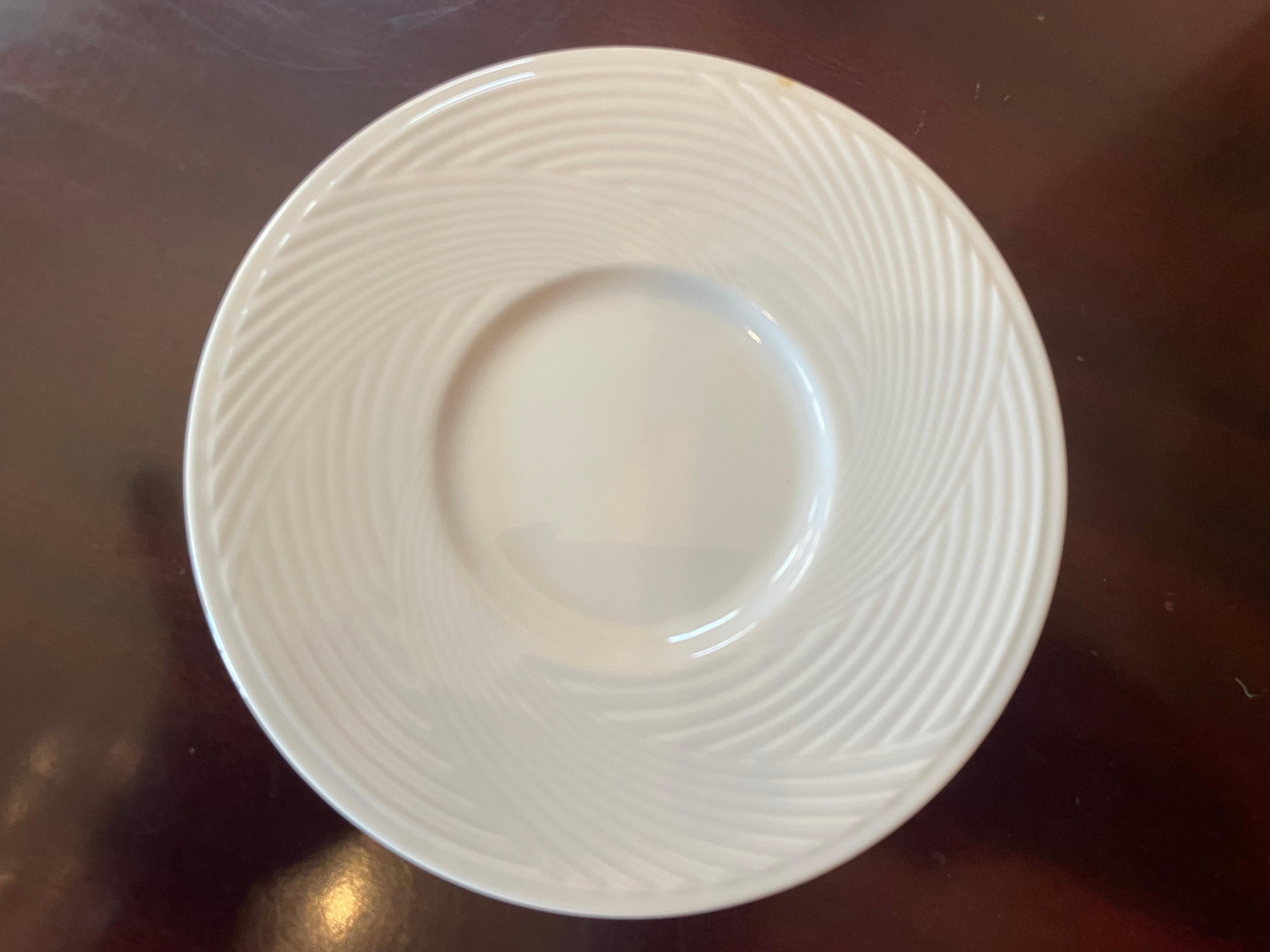 1960s Dansk Porcelain Demitasse Cups and Saucers - Set of 8 For Sale 1