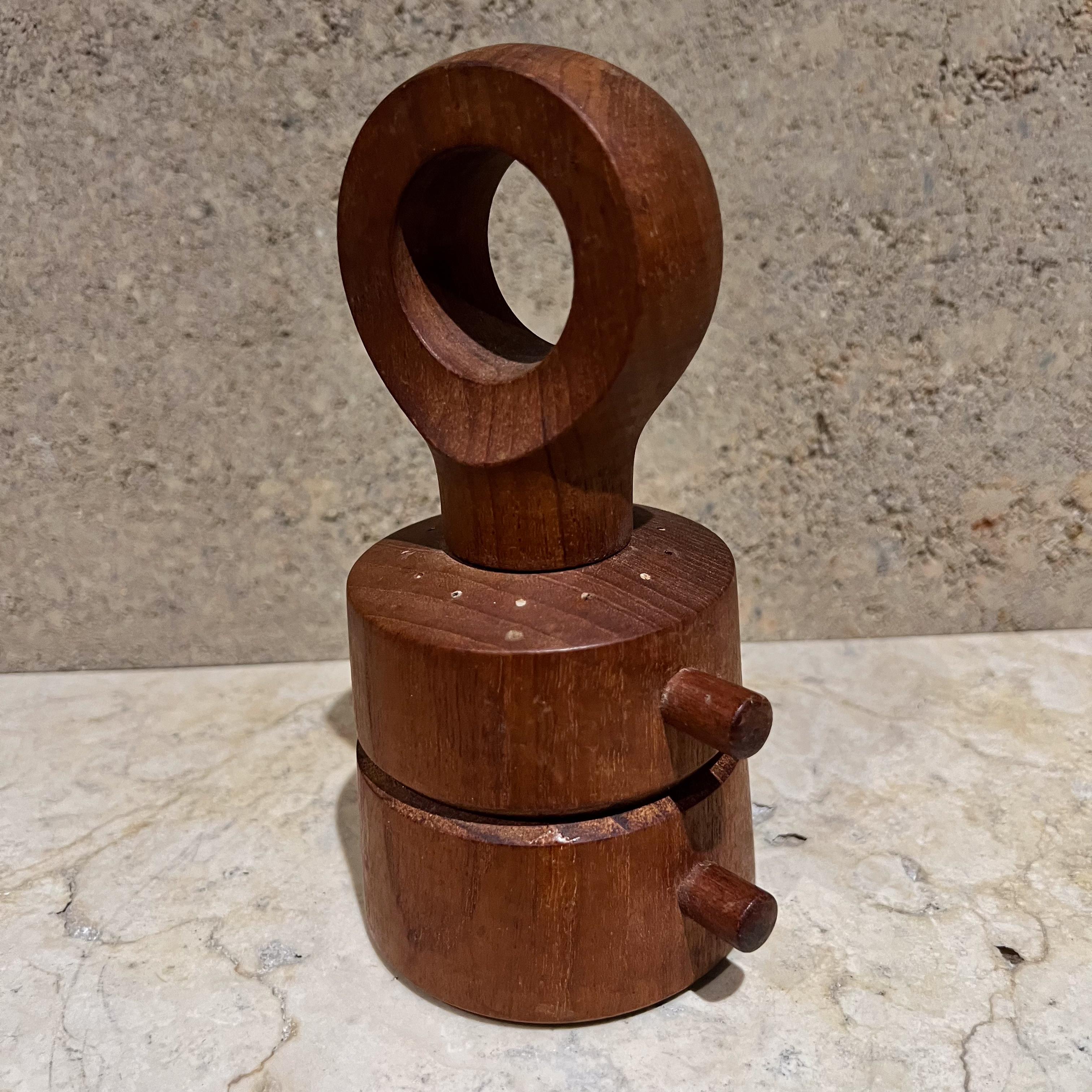 1960s Dansk Teak Eyelet Salt Pepper Mill Jens Quistgaard Denmark 1