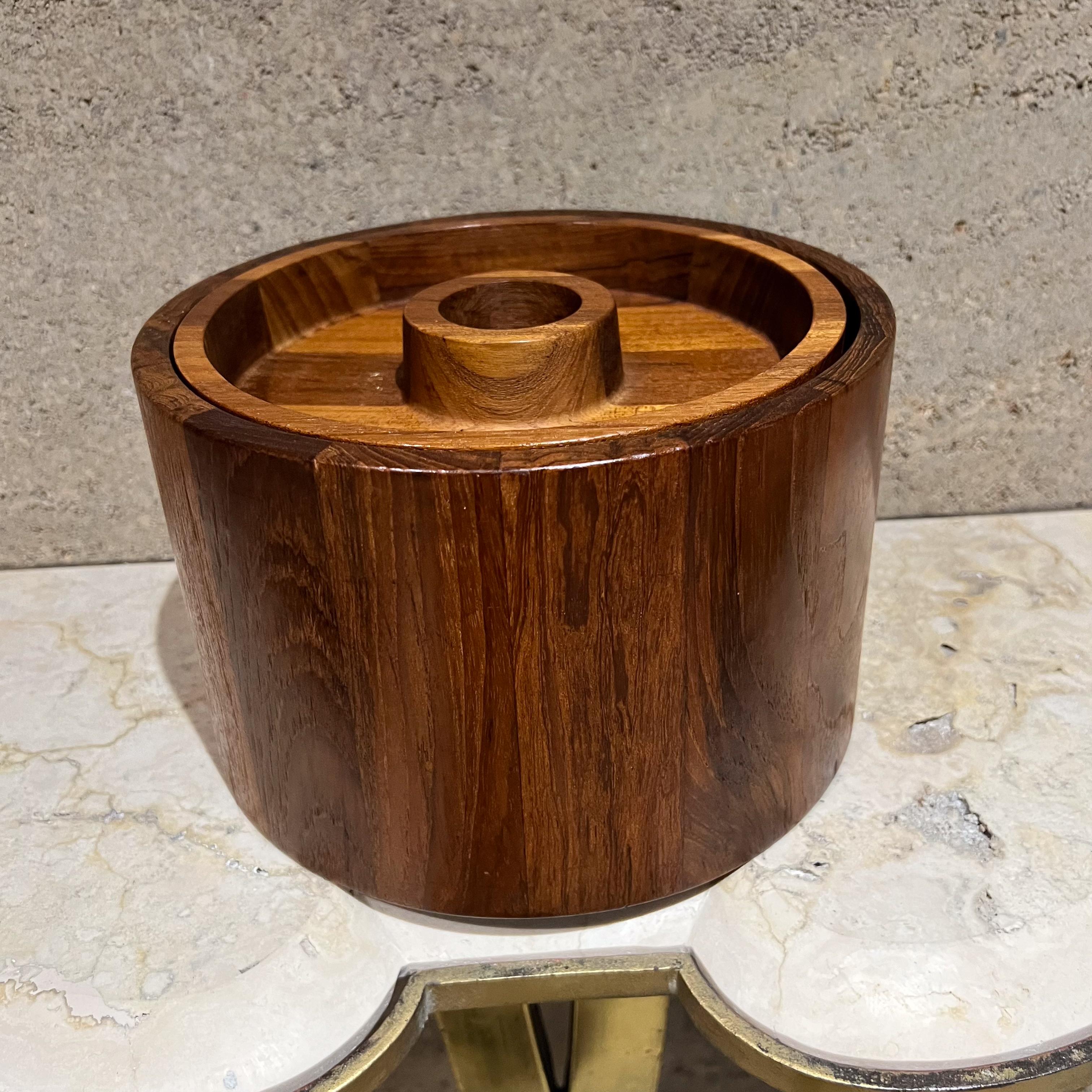 Mid-Century Modern 1960s Dansk Teak Ice Bucket Jens Quistgaard Denmark