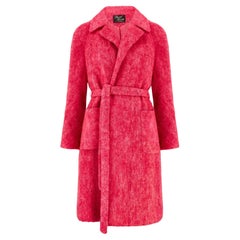 1960s David Henry Fuchsia Irish Mohair Coat