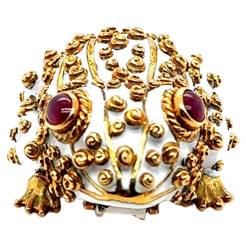 David Webb Frog Brooch