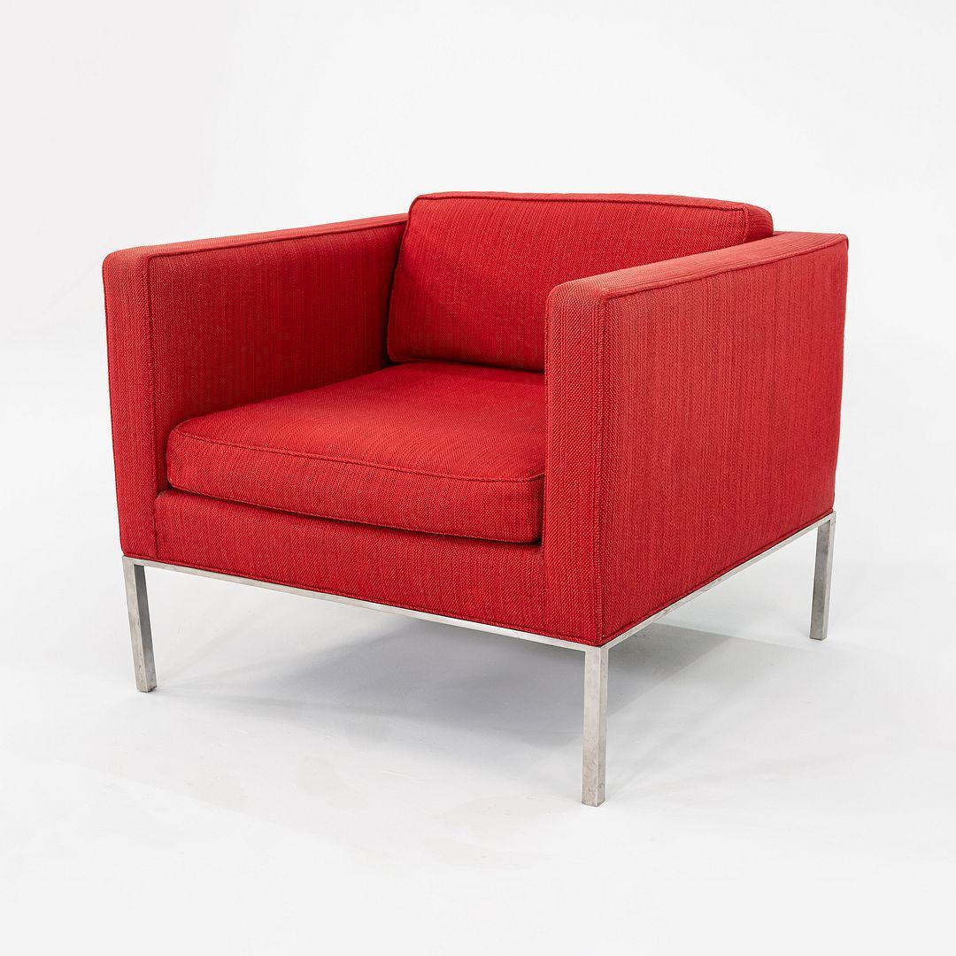 American 1960s Davis Allen and Gordon Bunshaft of SOM Club Lounge Chair in Stainless For Sale