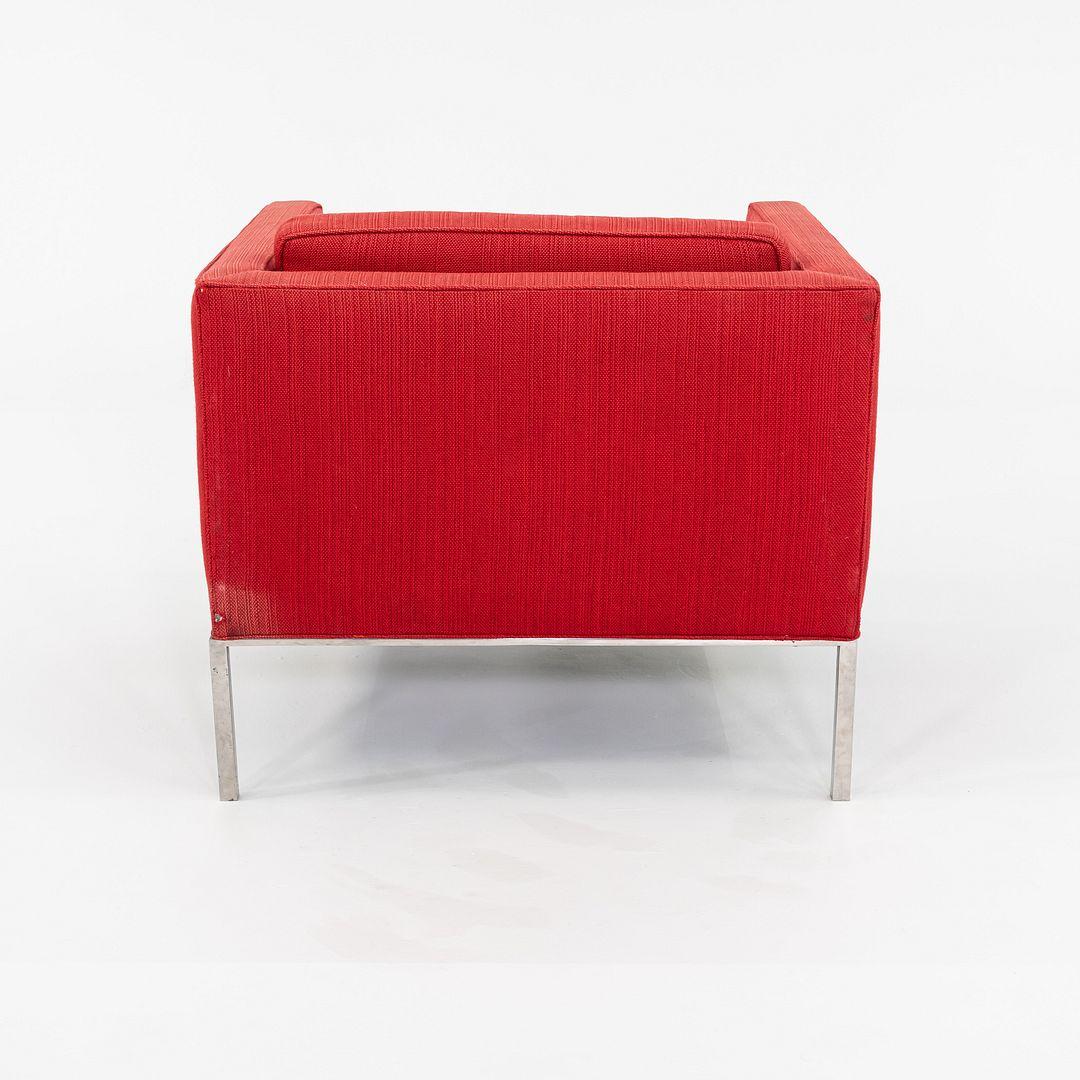 1960s Davis Allen and Gordon Bunshaft of SOM Club Lounge Chair in Stainless In Good Condition For Sale In Philadelphia, PA