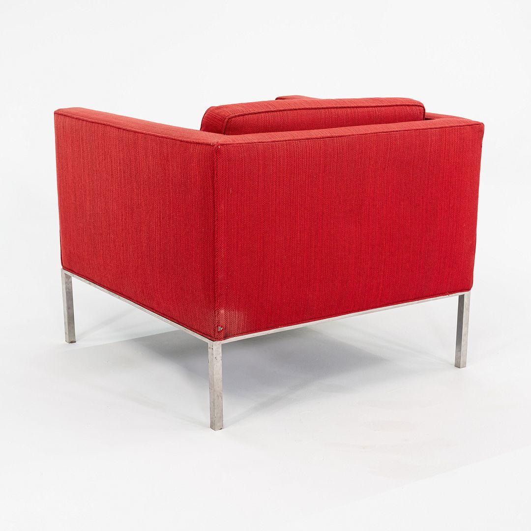 Steel 1960s Davis Allen and Gordon Bunshaft of SOM Club Lounge Chair in Stainless For Sale