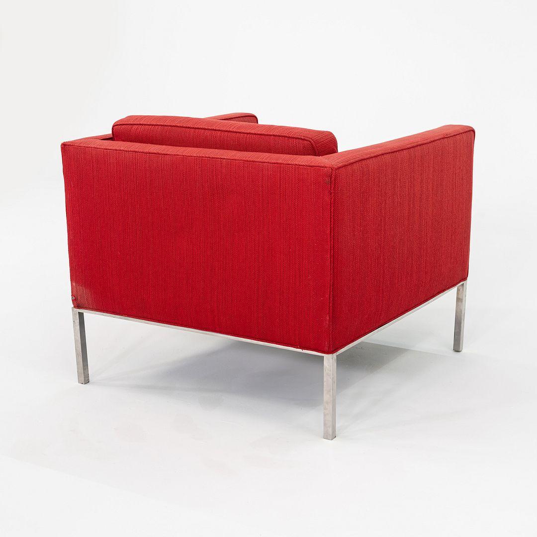 1960s Davis Allen and Gordon Bunshaft of SOM Club Lounge Chair in Stainless For Sale 2