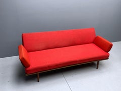 1960s Daybed Minerva France Son Teak Danish Sofa Modular