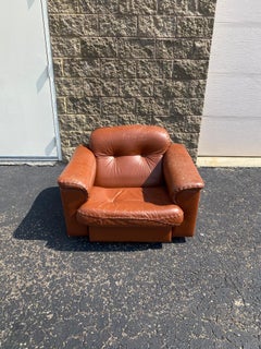 1960s De Sede "DS-101" Leather Lounge Chair