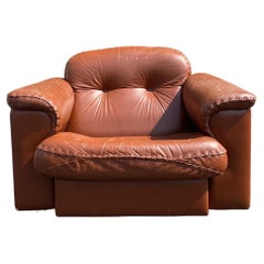 Vintage 1960s De Sede "DS-101" Leather Lounge Chair
