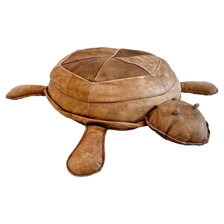 1960s De Sede Leather Turtle For Sale