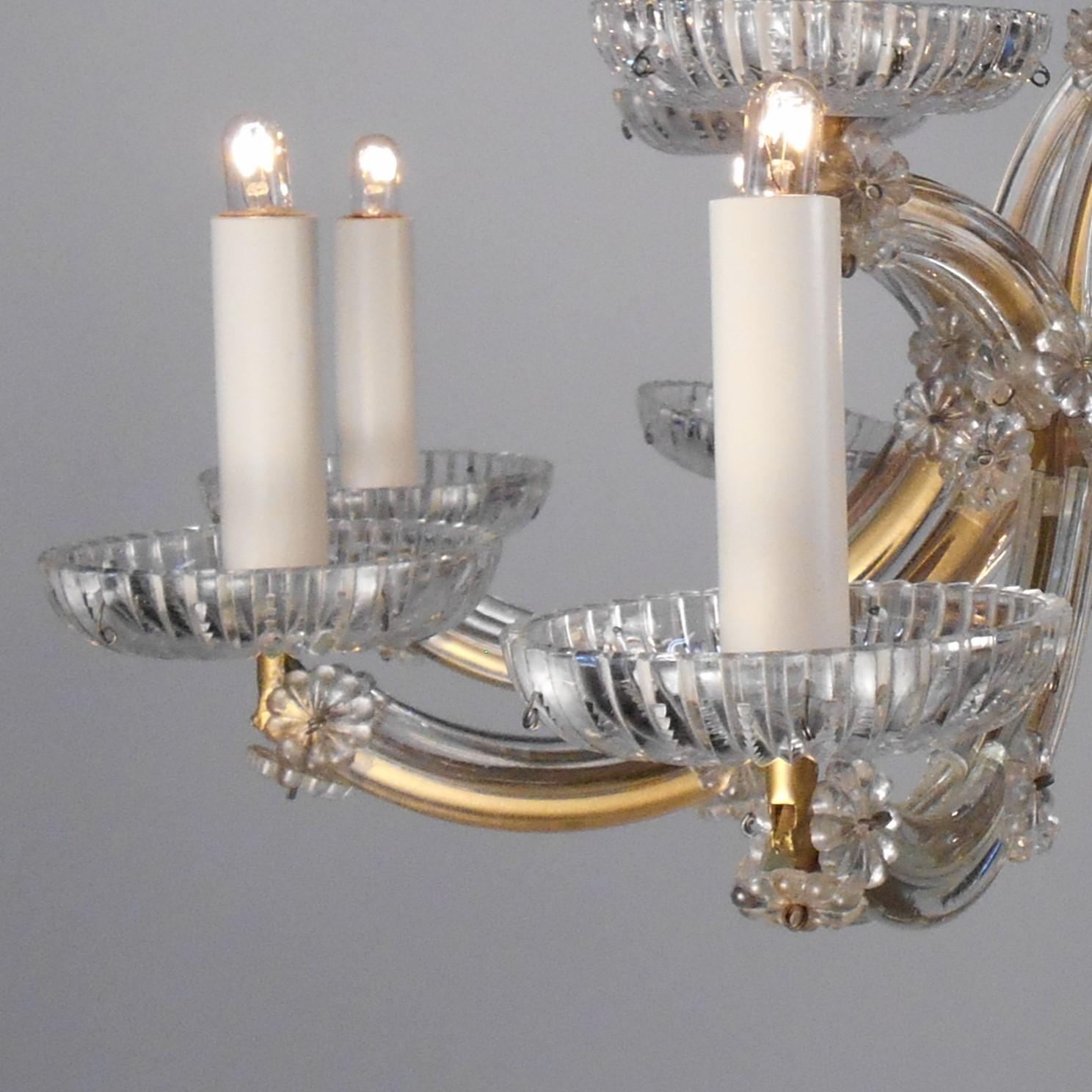 Patinated 1960s Deconstructed Maria Theresa Chandelier