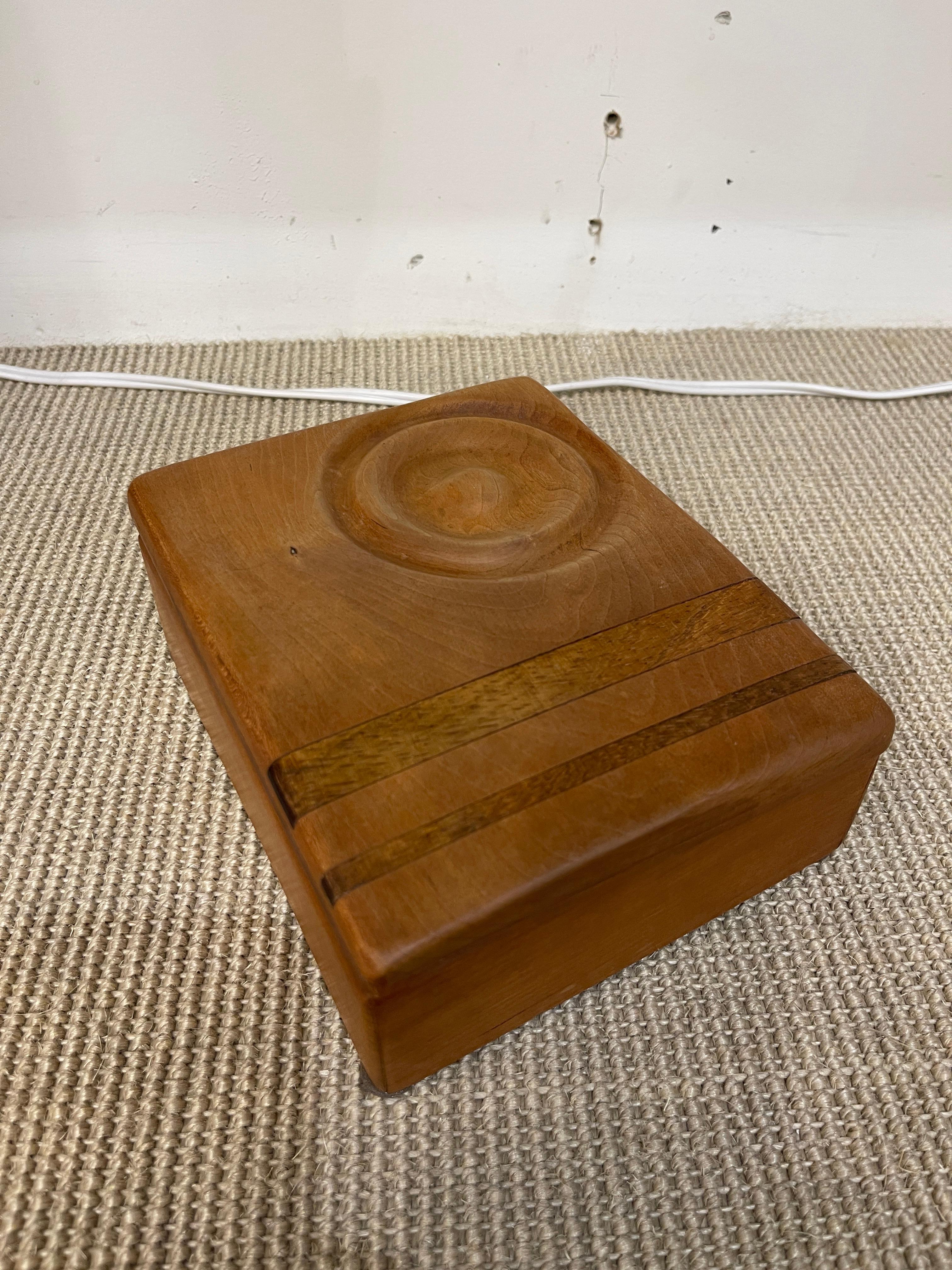 1960's Decorative Crafts Caja de madera mediados del siglo XX en venta