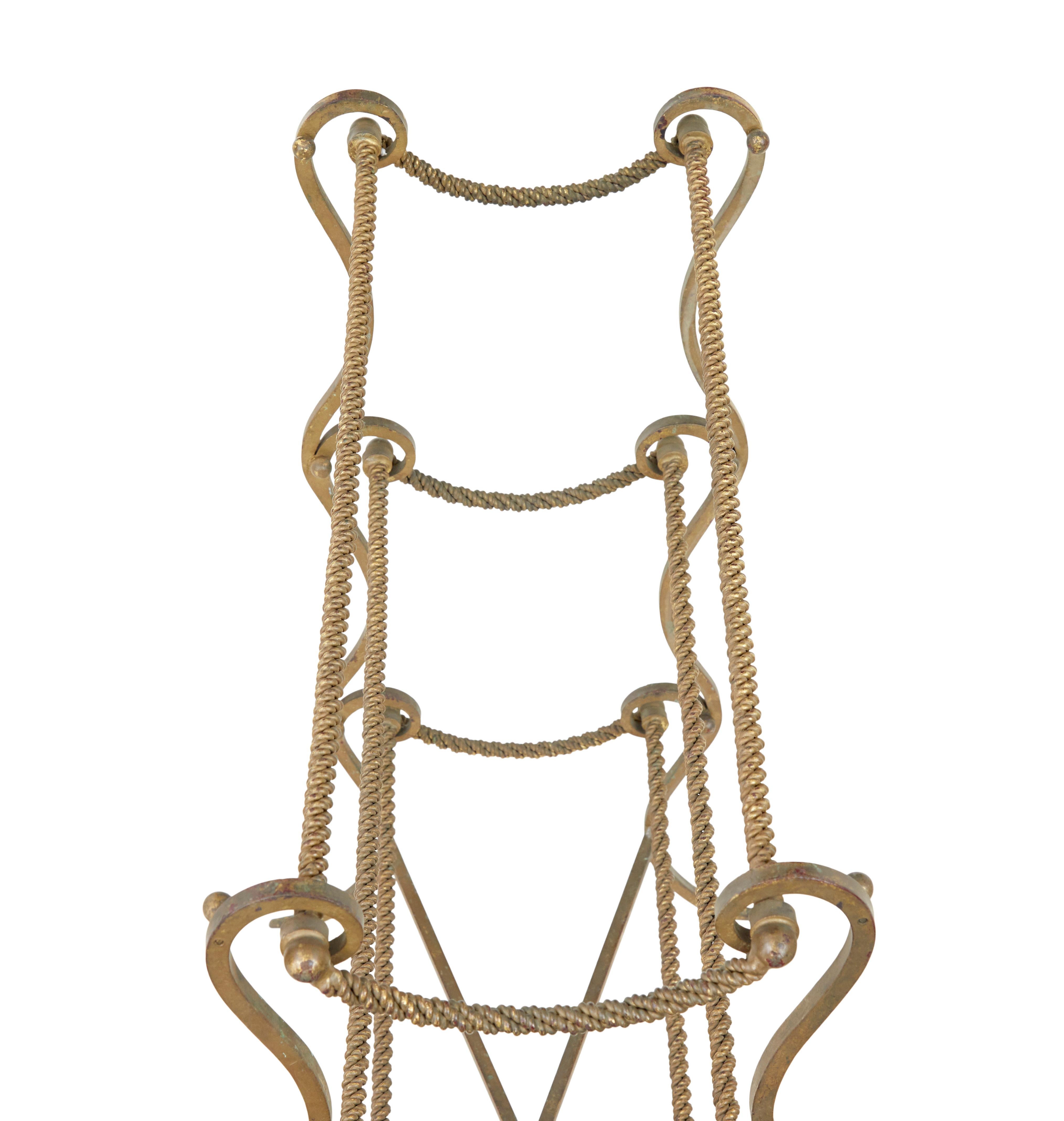 Hand-Crafted 1960’s decorative metalwork towel rail