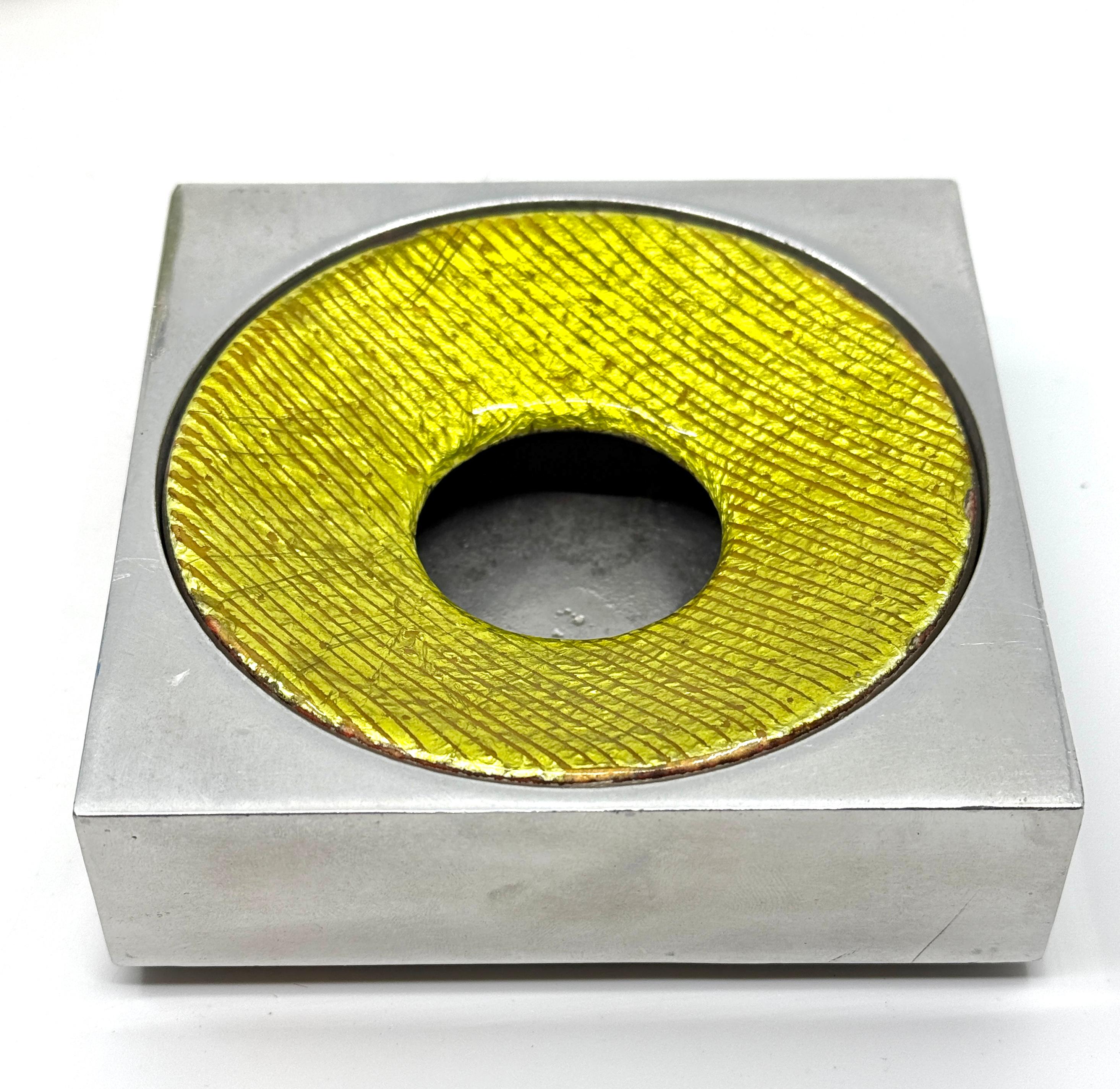 Hand-Crafted 1960’s Del Campo Enamel Lighter and Ashtray For Sale