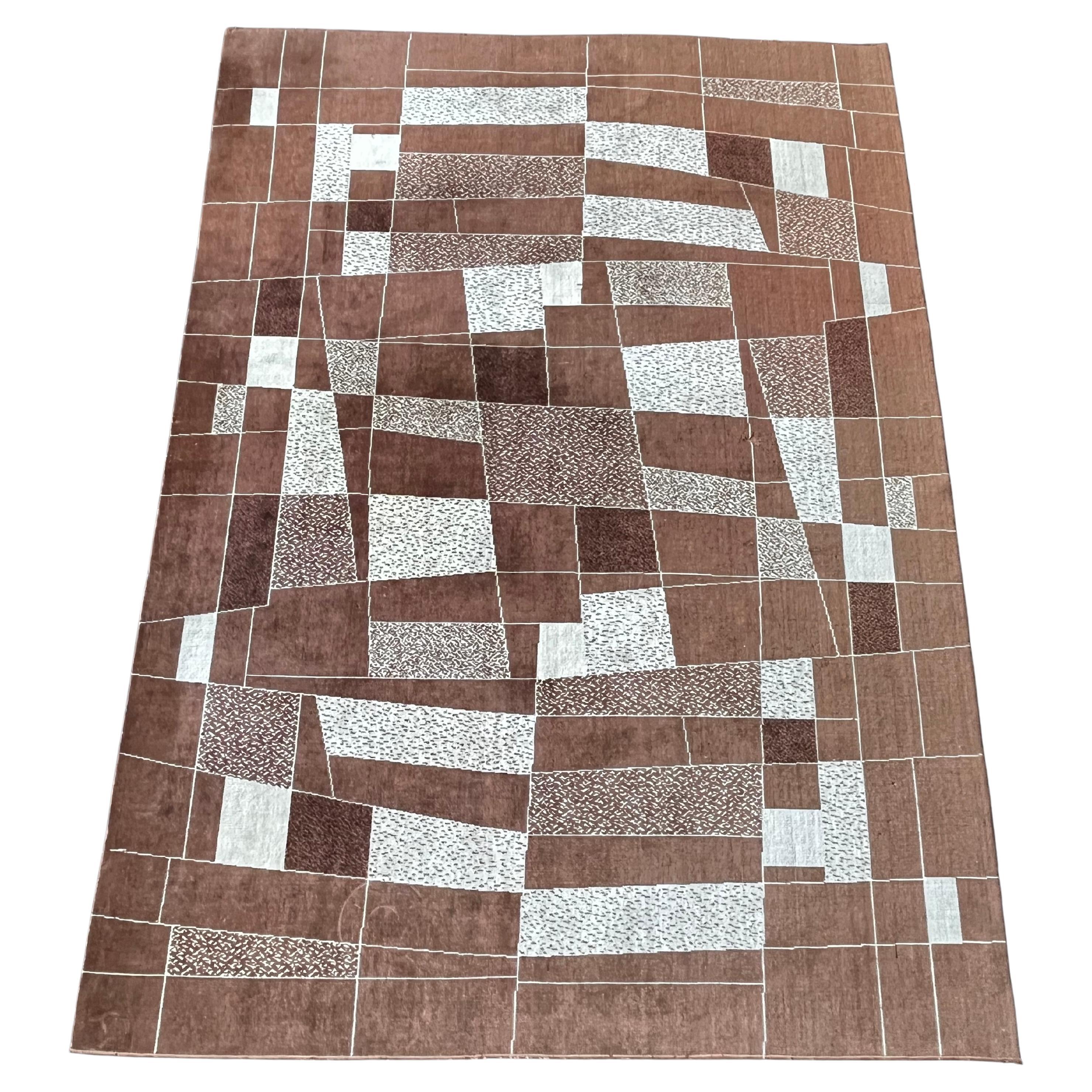 1960s design Abstract Rug/carpet, Czechoslovakia - bouclé