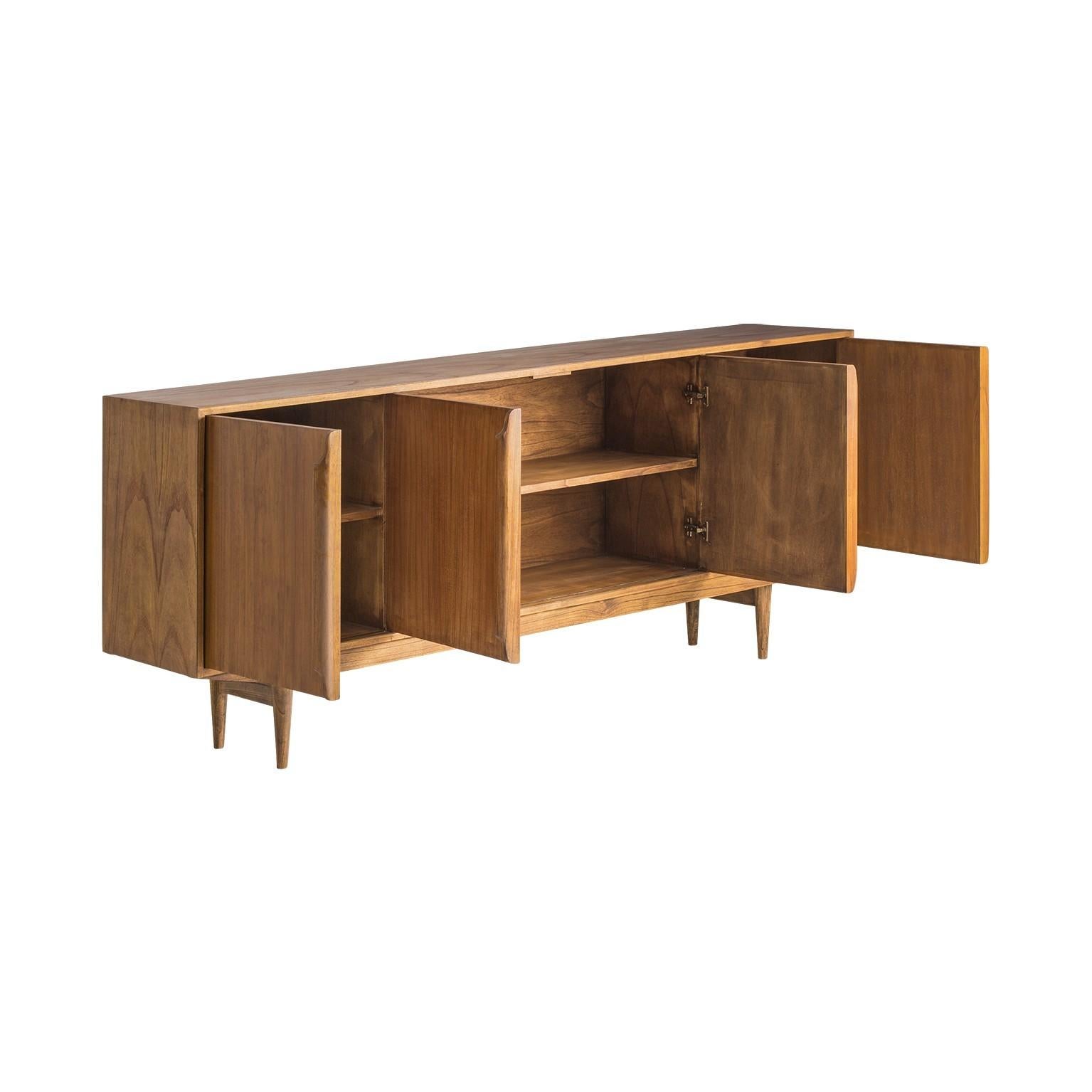 Scandinavian Modern 1960s Design and Danish Look Wooden Sideboard