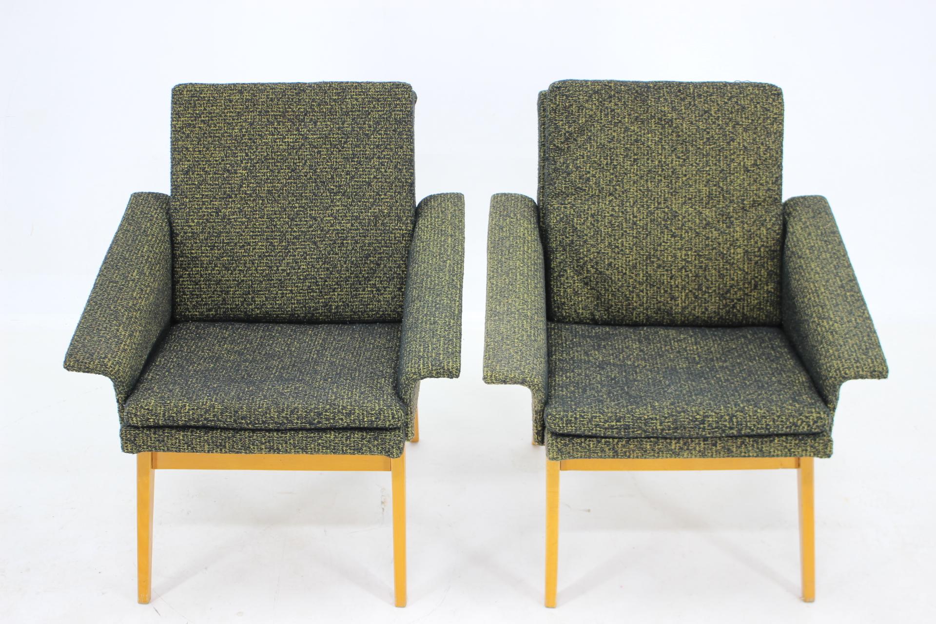 1960s Design Armchairs, Czechoslovakia In Good Condition For Sale In Praha, CZ