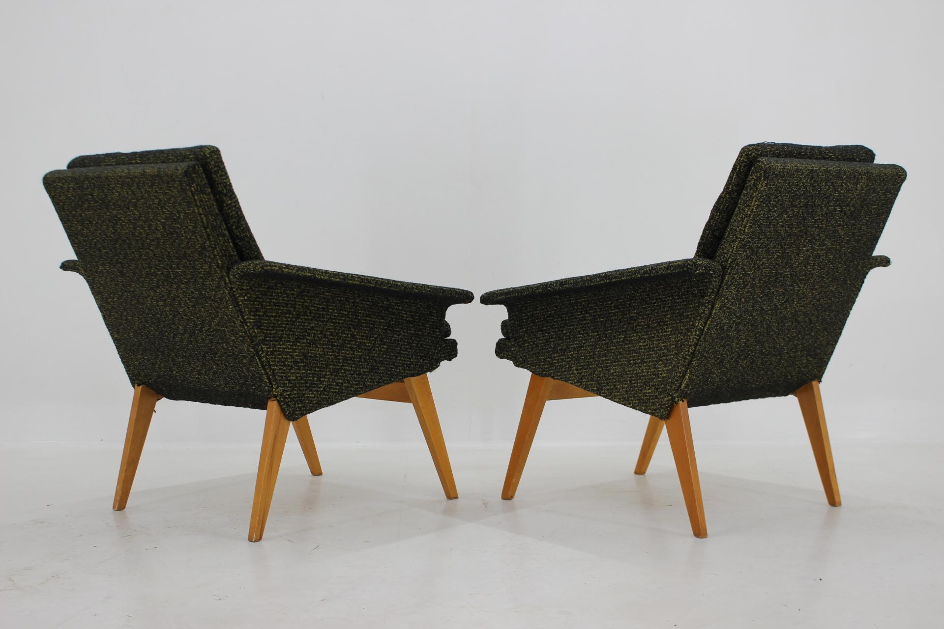 1960s Design Armchairs, Czechoslovakia For Sale 1