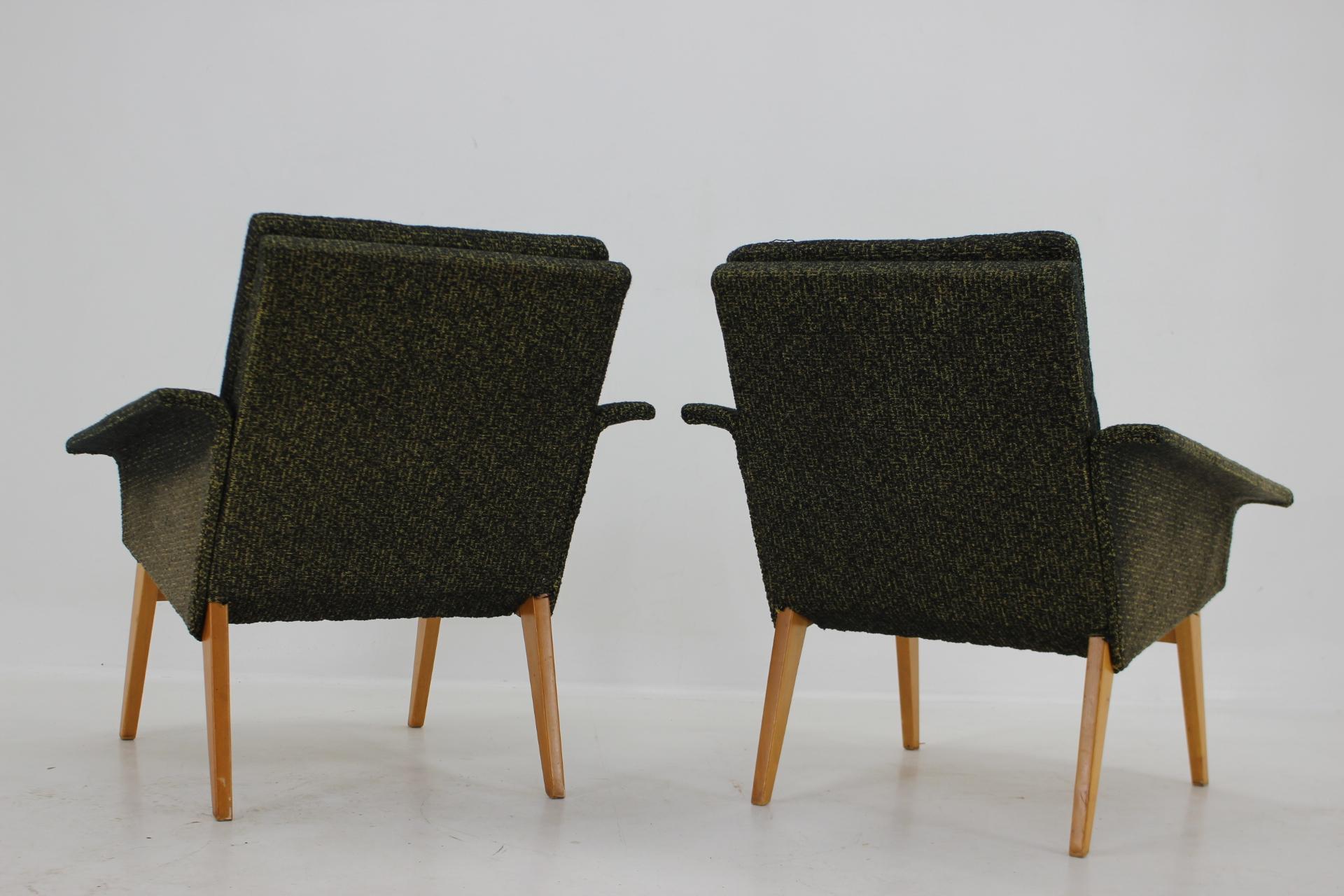 Fauteuils design des années 1960, Tchécoslovaquie en vente 1