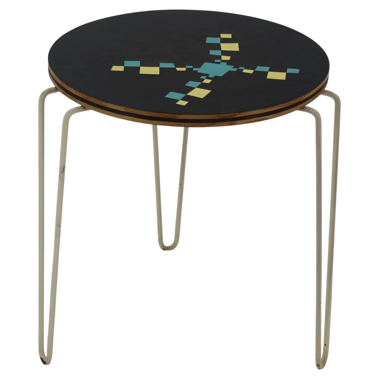 Tavolino da caffè in stile Brussel di design anni '60, Cecoslovacchia