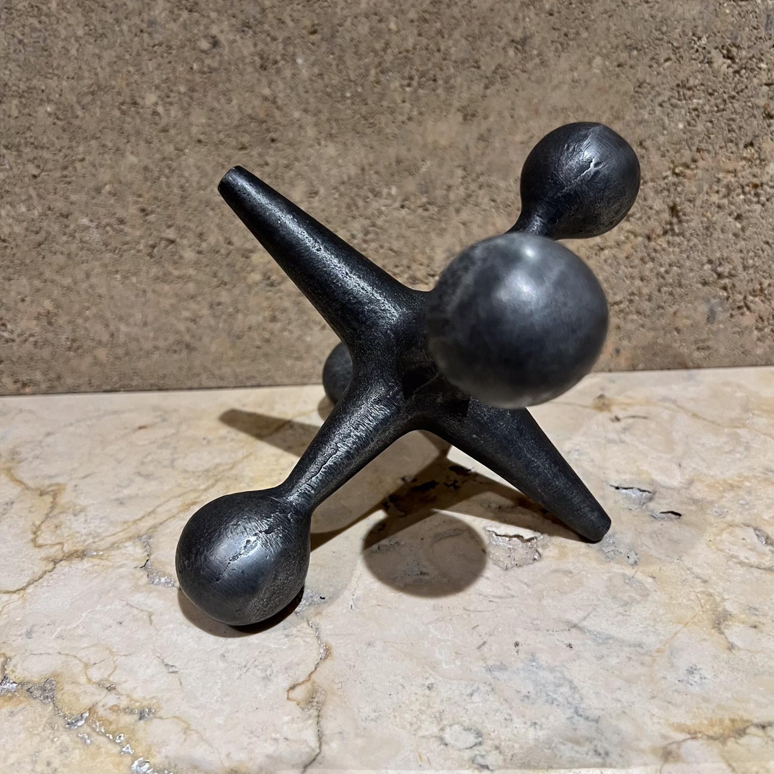Mid-Century Modern 1960s Design Line Metal Jack Jax Bookend California For Sale