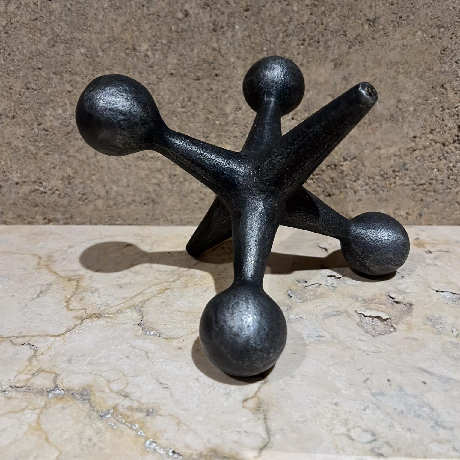 Mid-20th Century 1960s Design Line Metal Jack Jax Bookend California For Sale