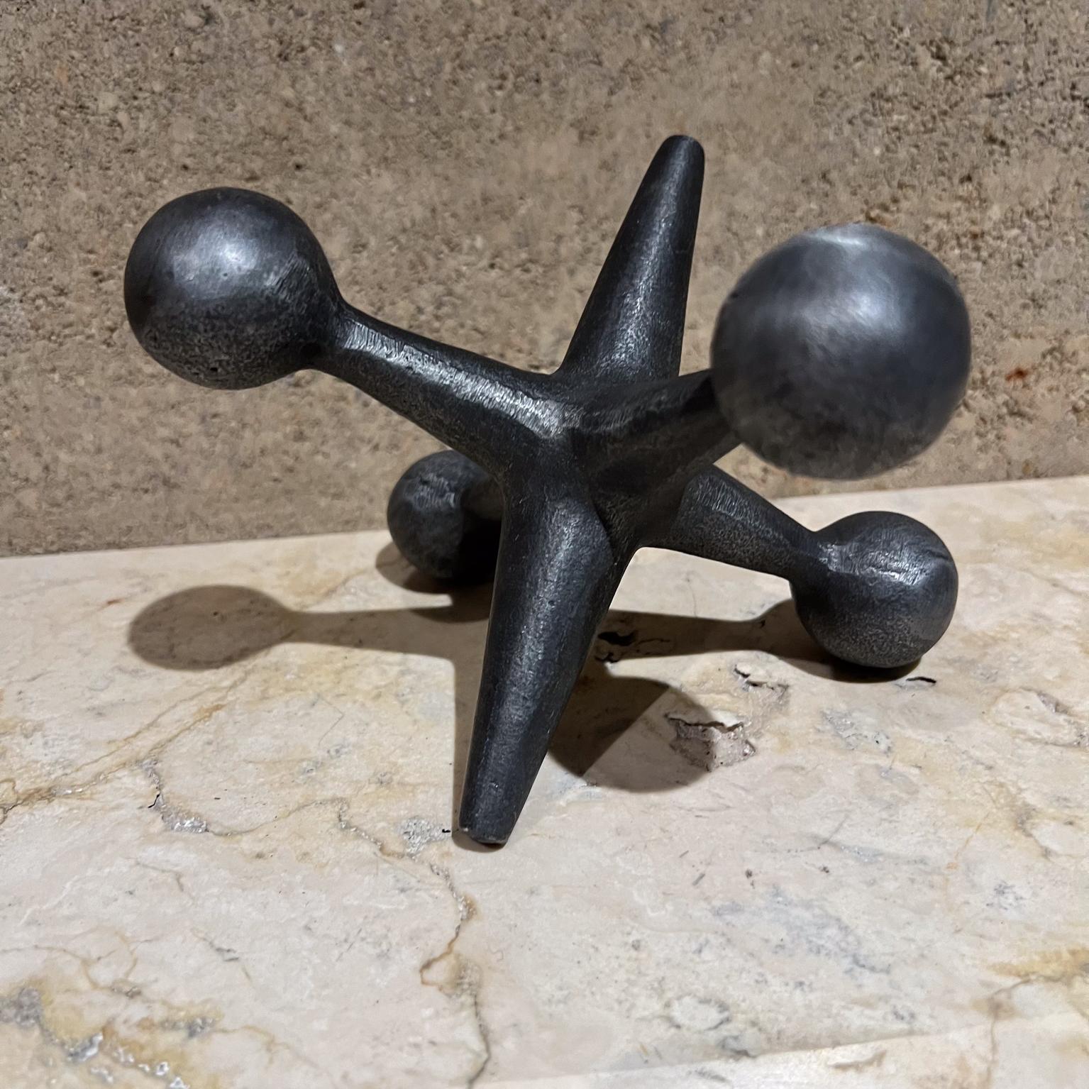 1960s Design Line Metal Jack Jax Bookend California For Sale 1