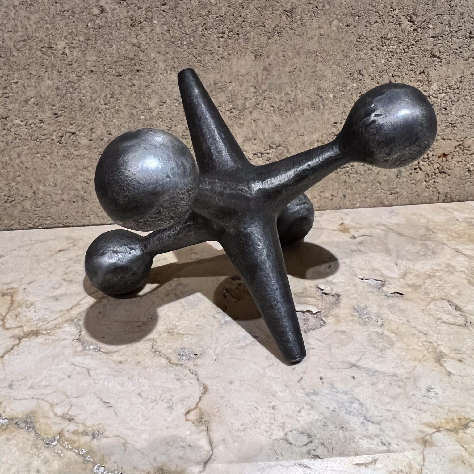 1960s Design Line Metal Jack Jax Bookend California For Sale 2