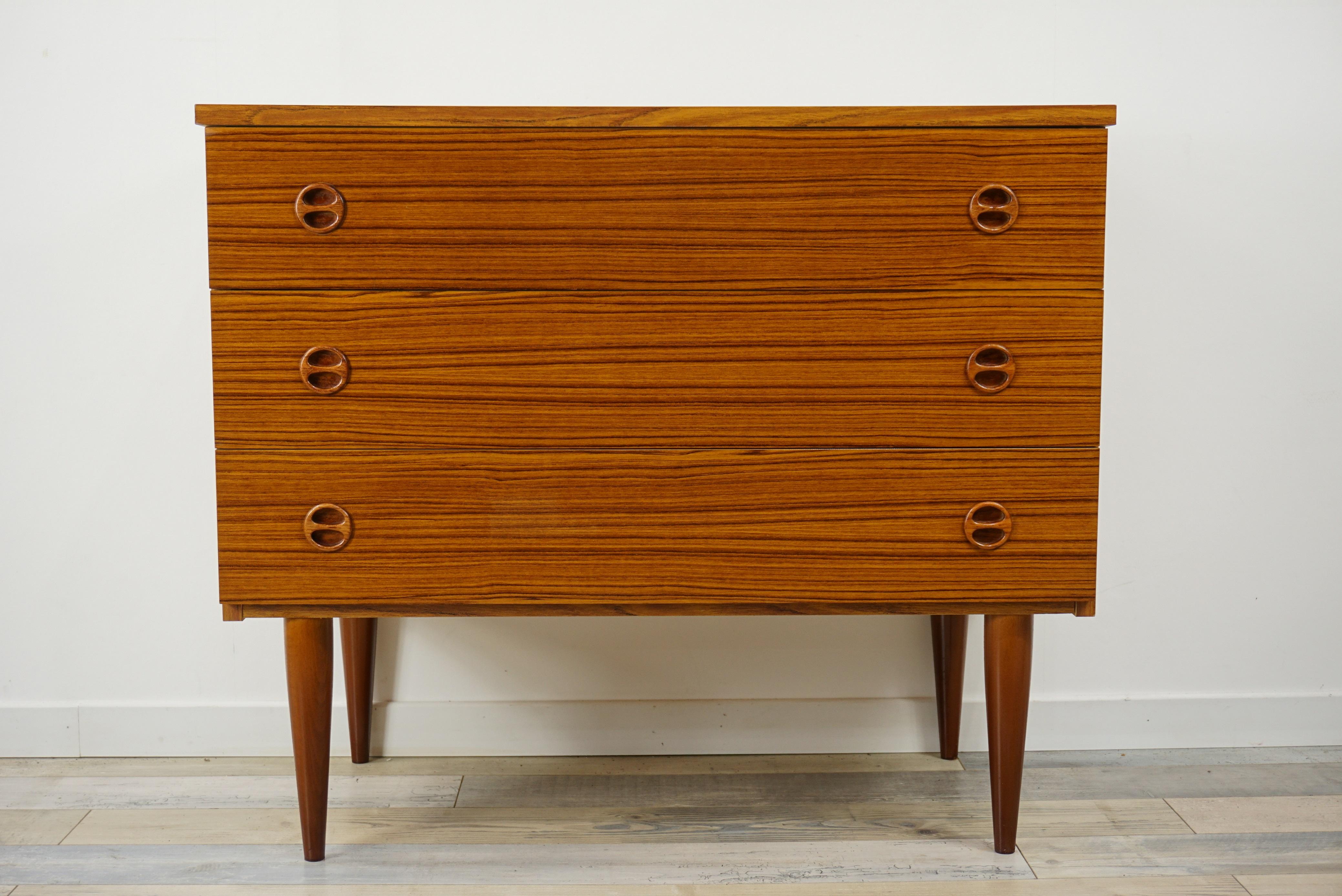 1960s Design Teak Wooden Chest of Drawers 4