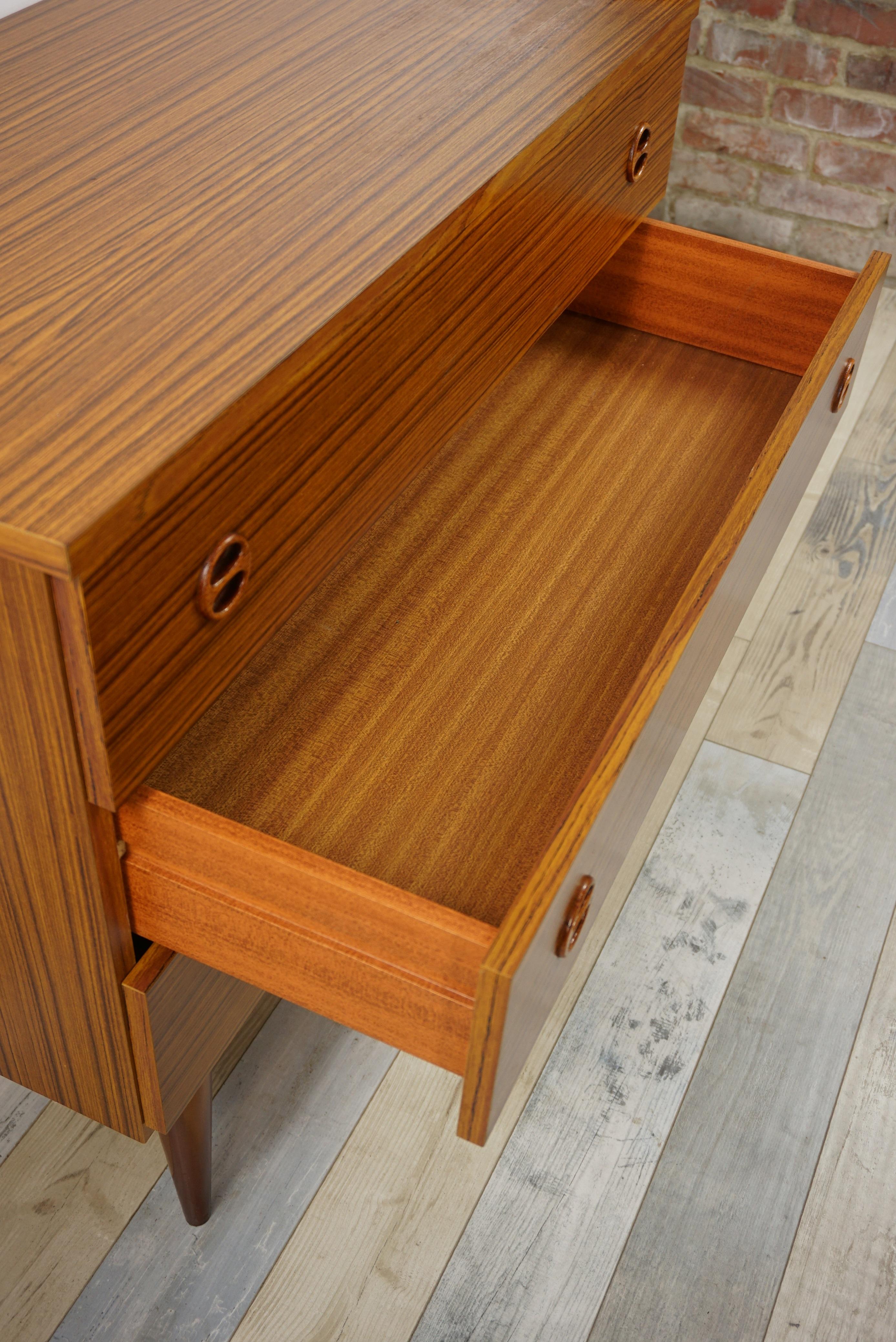 1960s Design Teak Wooden Chest of Drawers In Good Condition In Tourcoing, FR