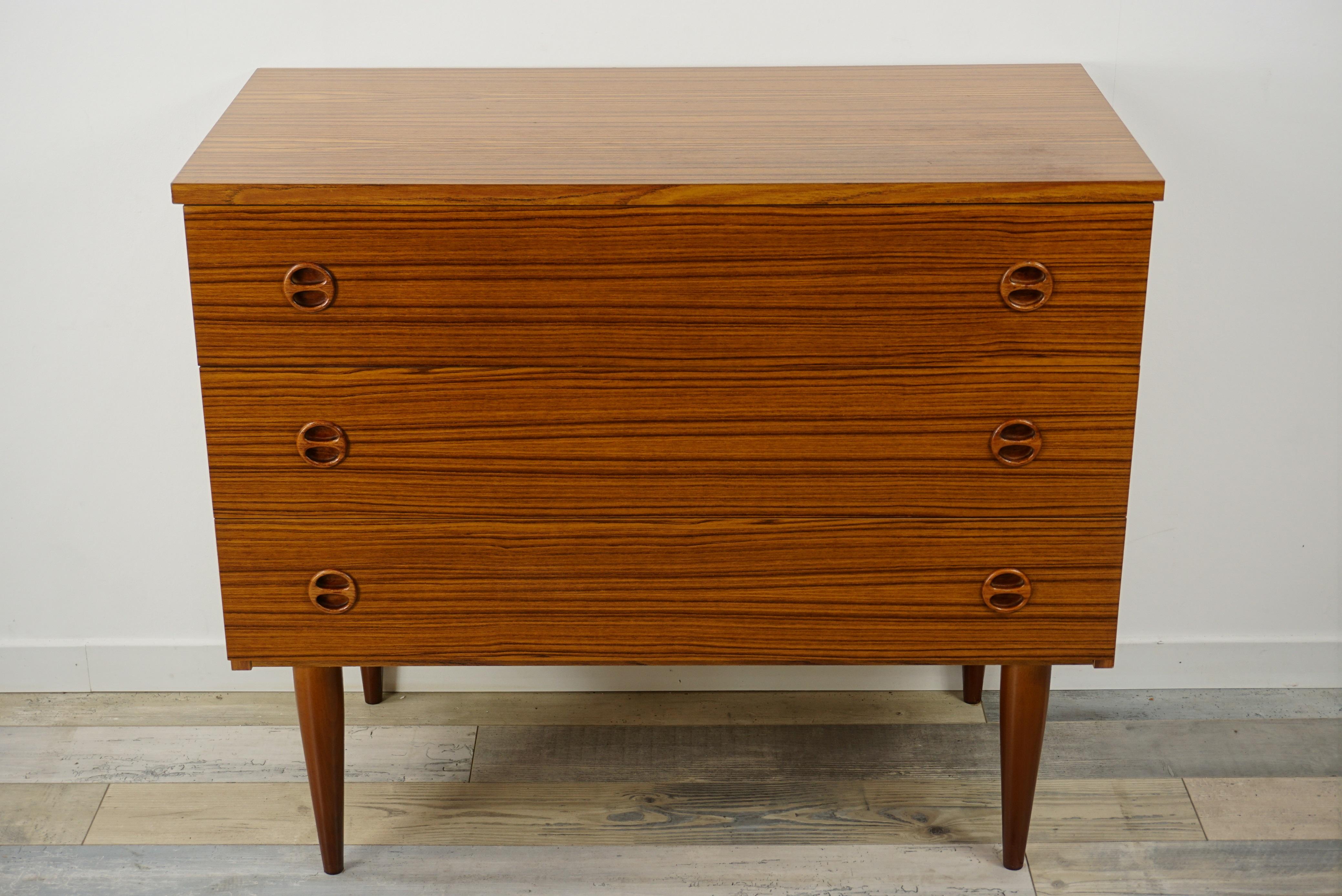 1960s Design Teak Wooden Chest of Drawers 1
