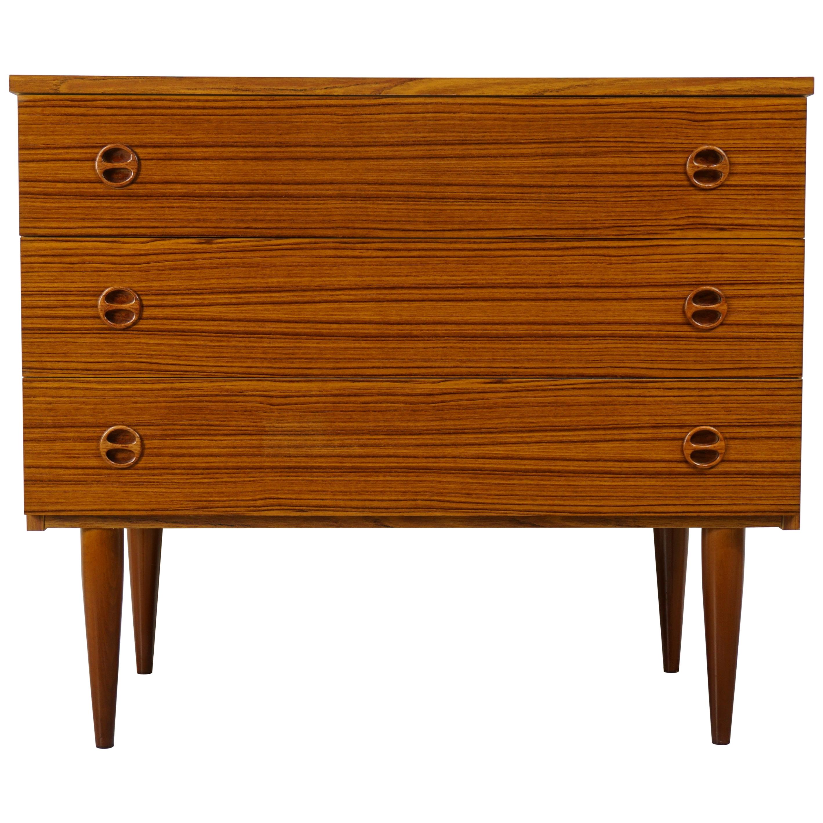 1960s Design Teak Wooden Chest of Drawers