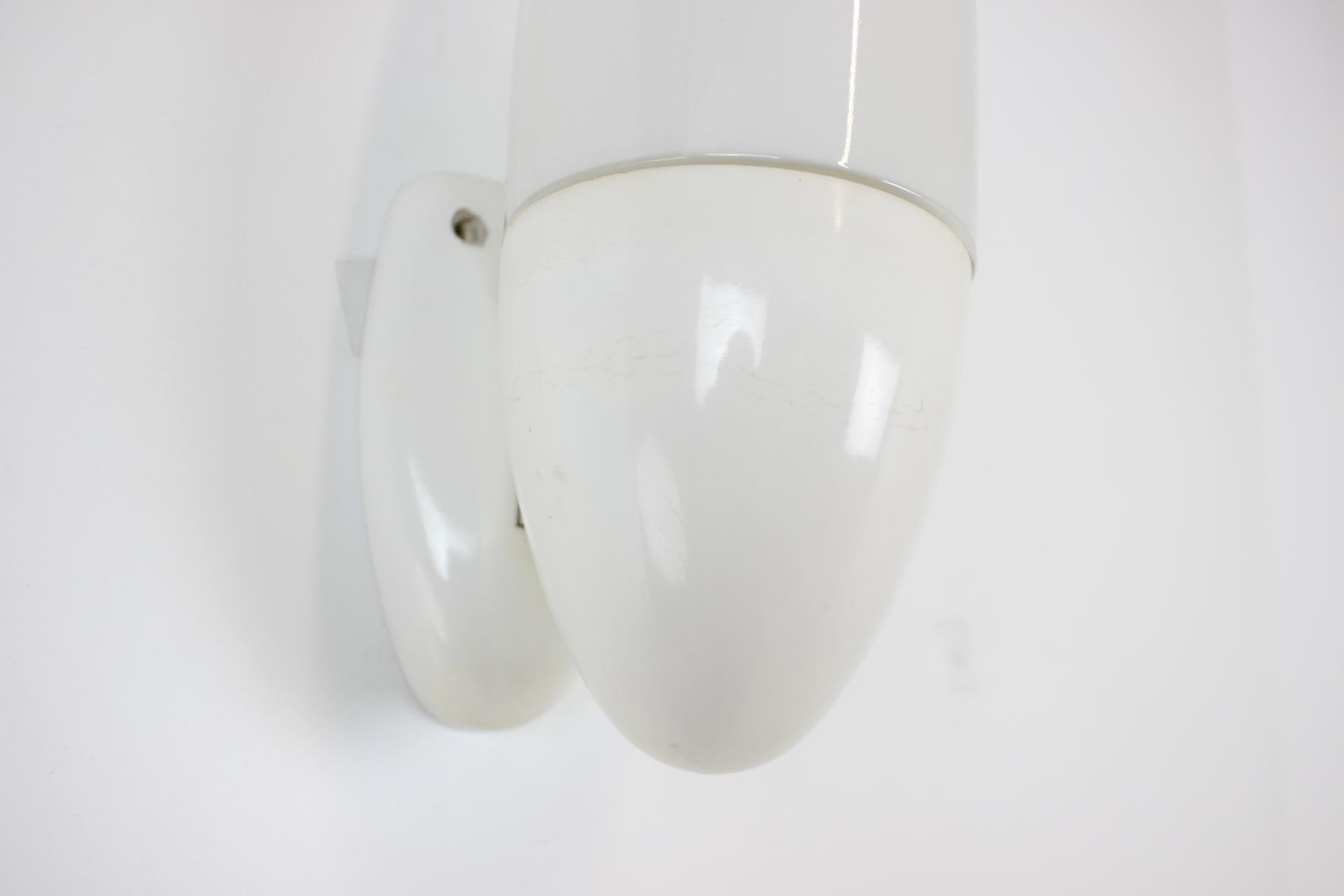 Glass 1960s Design Wall Lamp, Czechoslovakia For Sale