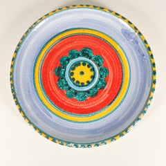 1960s DeSimone Pottery Ceramic Hand Painted Art Plate from Italy